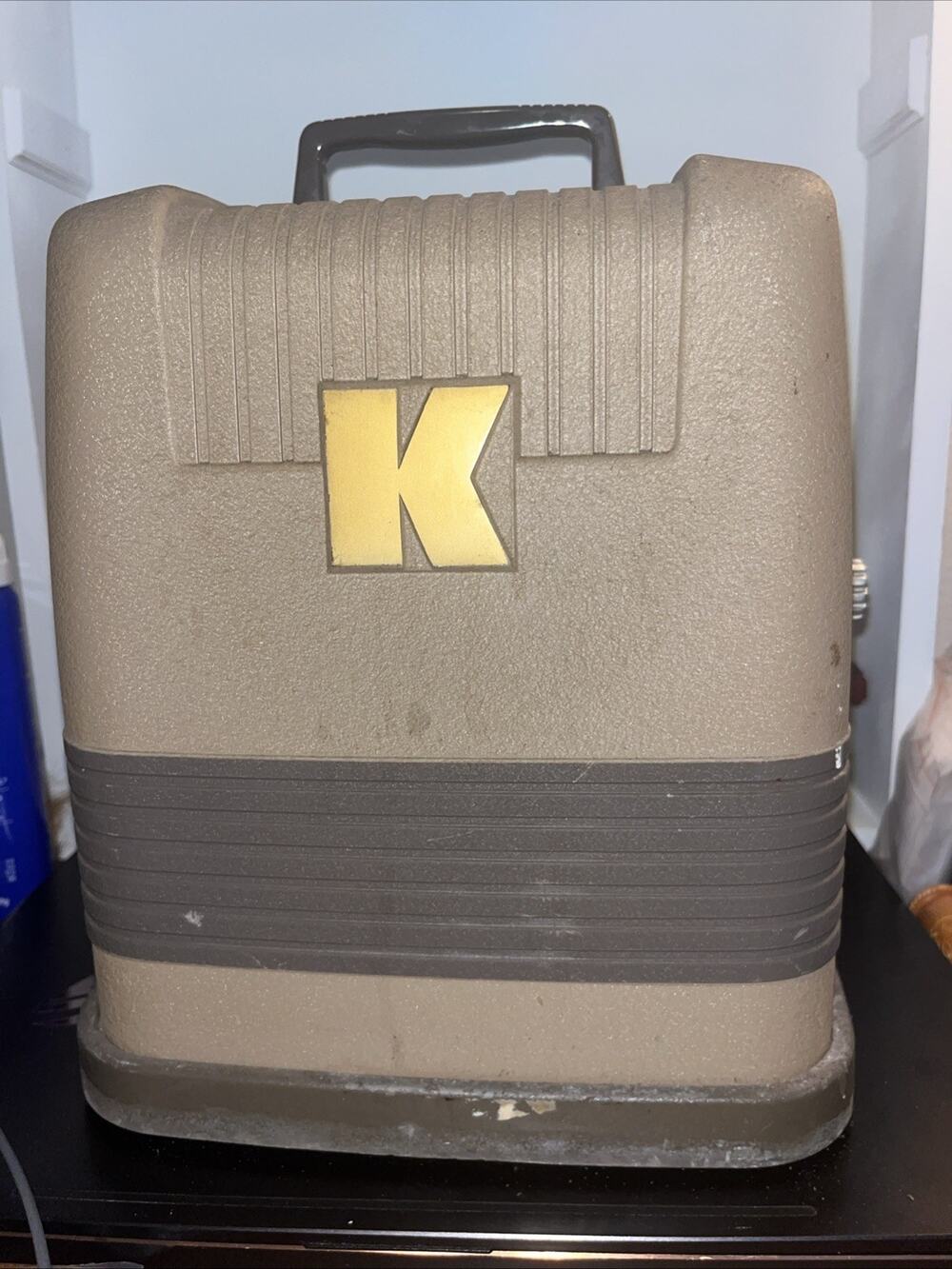Vintage Keystone K-100G 8mm Film Projector w/ Cover and Reel - TESTED & WORKS